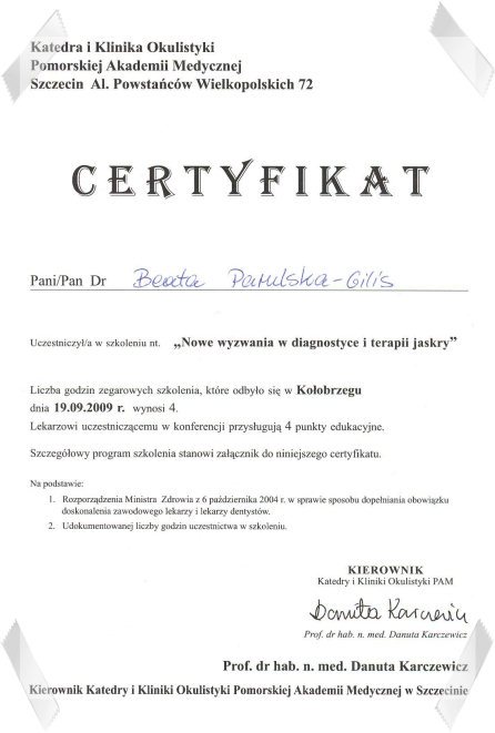 diagnostyka i leczenie jaskry